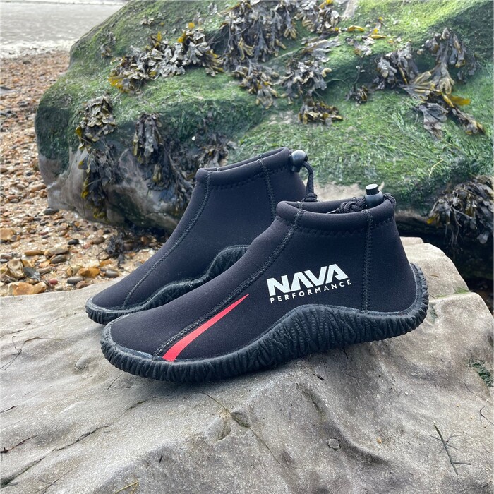 Botas De Neopreno De Corte Bajo De 3mm Nava Performance 2024 Navabt01 - Negro